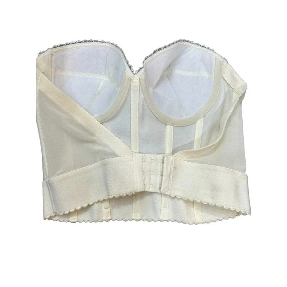 Dominique Women's Beige Strapless Backless Bustier Size 34B - Picture 4 of 6
